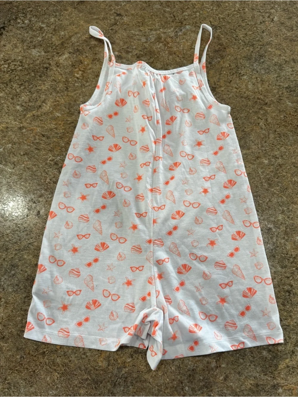 Gap Kids Girls Beach Print Pajama Romper Size 8